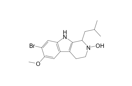 7-Bromanyl-6-methoxy-1-(2-methylpropyl)-2-oxidanyl-1,3,4,9-tetrahydropyrido[3,4-b]indole