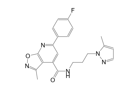 isoxazolo[5,4-b]pyridine-4-carboxamide, 6-(4-fluorophenyl)-3-methyl-N-[3-(5-methyl-1H-pyrazol-1-yl)propyl]-