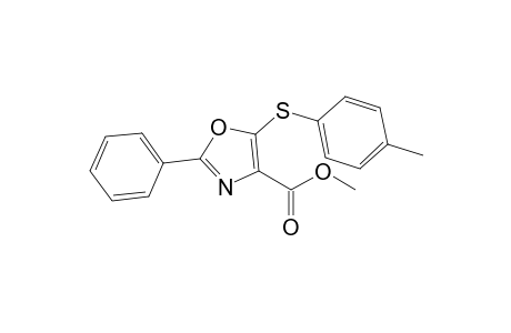 2-Phenyl-5-(p-tolylthio)oxazole-4-carboxylic acid methyl ester