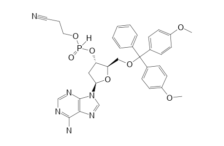 5'-O-(P,P'-DIMETHOXYTRITYL)-2'-DEOXYADENOSINE-3'-(2-CYANOETHYL)-H-PHOSPHONATE
