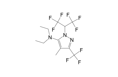 diethyl-[4-methyl-5-(trifluoromethyl)-2-[2,2,2-trifluoro-1-(trifluoromethyl)ethyl]pyrazol-3-yl]amine