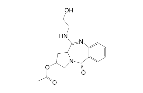 1,2,3,11a-Tetrahydro-2-acetoxy-11-(2'-hydroxyethylamino)-5H-pyrrolo-[2,1-c]-[1,4]benzodiazepin-5-one