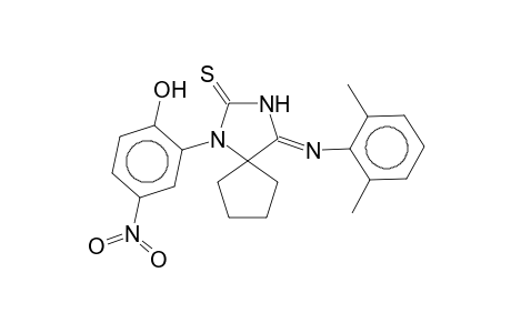 (4Z)-4-[(2,6-Dimethylphenyl)imino]-1-(2-hydroxy-5-nitrophenyl)-1,3-diazaspiro[4.4]nonane-2-thione