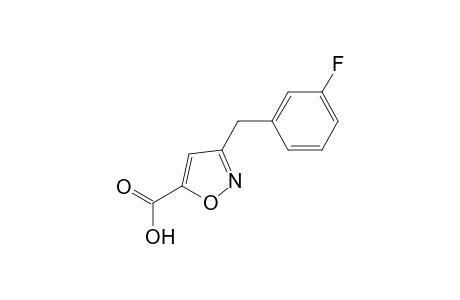 3-(3-fluorobenzyl)isoxazole-5-carboxylic acid