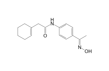Acetamide, 2-cyclohex-1-enyl-N-[4-(1-hydroxyiminoethyl)phenyl]-