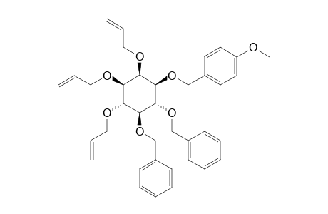 (+)-4,5,6-Tri-O-allyl-2,3-di-O-benzyl-1-O-(p-methoxybenzyl)-myo-inositol