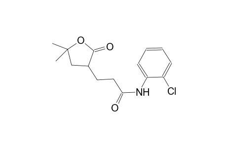 N-(2-chlorophenyl)-3-(5,5-dimethyl-2-oxotetrahydro-3-furanyl)propanamide