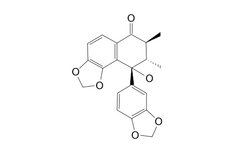 HYDROXY-OXO-OTOBAIN;REL-(8S,7'S,8'R)-7'-HYDROXY-3,4,3',4'-DIMETHYLENEDIOXY-7-OXO-DELTA(1,3,5,1',3',5')-8.8',6.7'-NEOLIGNAN