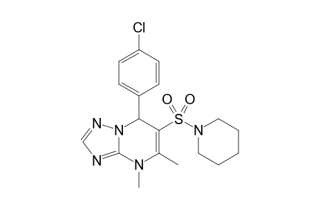 7-(4-Chlorophenyl)-4,5-dimethyl-6-(1-piperidinylsulfonyl)4,7-dihydro[1,2,4]triazolo[1,5-a]pyrimidine