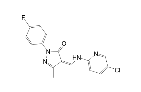 (4Z)-4-{[(5-chloro-2-pyridinyl)amino]methylene}-2-(4-fluorophenyl)-5-methyl-2,4-dihydro-3H-pyrazol-3-one