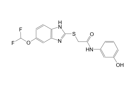 acetamide, 2-[[5-(difluoromethoxy)-1H-benzimidazol-2-yl]thio]-N-(3-hydroxyphenyl)-