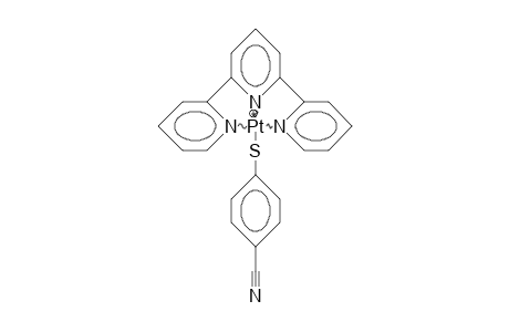 (4-Cyano-thiophenolato)-(2,2':6',2'-terpyridine)-platinum(ii) cation