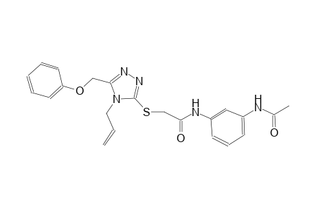 N-[3-(acetylamino)phenyl]-2-{[4-allyl-5-(phenoxymethyl)-4H-1,2,4-triazol-3-yl]sulfanyl}acetamide