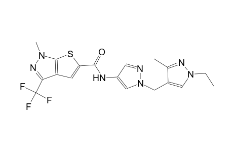 1H-thieno[2,3-c]pyrazole-5-carboxamide, N-[1-[(1-ethyl-3-methyl-1H-pyrazol-4-yl)methyl]-1H-pyrazol-4-yl]-1-methyl-3-(trifluoromethyl)-