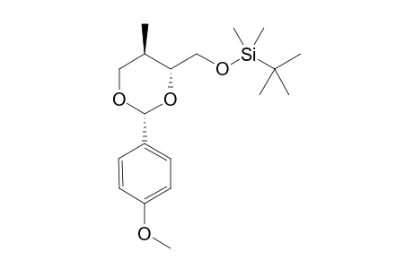tert-Butyl(((2R,4R,5R)-2-(4-methoxyphenyl)-5-methyl-1,3-dioxan-4-yl)methoxy)dimethylsilane
