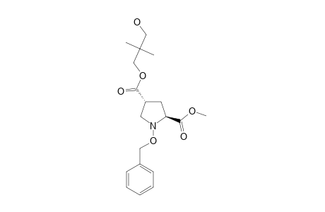 TRANS-1-BENZYLOXY-4-(2,2-DIMETHYL-3-HYDROXYPROPOXYCARBONYL)-2-METHOXYCARBONYLPYRROLIDINE