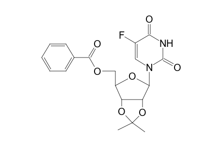 1-(.beta.-d-2,3-O-Isopropylidenyl-5-O-benzoylribofuranosyl)-5-fluorouracil