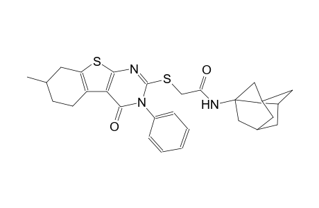 acetamide, 2-[(3,4,5,6,7,8-hexahydro-7-methyl-4-oxo-3-phenylbenzo[4,5]thieno[2,3-d]pyrimidin-2-yl)thio]-N-tricyclo[3.3.1.1~3,7~]dec-1-yl-