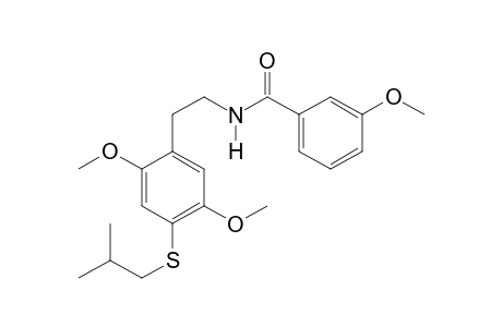 N-(2-(2,5-Dimethoxy-4-[(2-methylpropyl)thio)phenyl)ethyl)-3-methoxybenzamide
