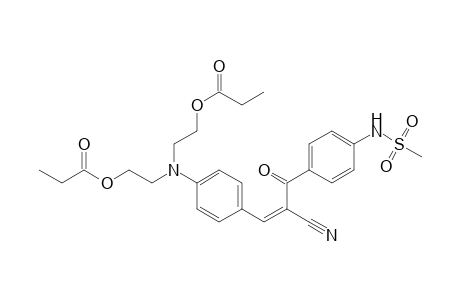 Methanesulfonamide, N-[4-[3-[4-[bis[2-(1-oxopropoxy)ethyl]amino]phenyl]-2-cyano-1-oxo-2-propen-1-yl]phenyl]-