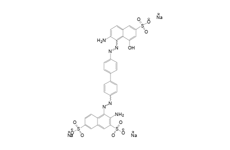 2,7-Naphthalenedisulfonic acid, 3-amino-4-[[4'-[(2-amino-8-hydroxy-6-sulfo-1-naphthalenyl)azo][1,1'-biphenyl]-4-yl]azo]-, trisodium salt