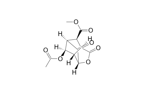 3,5-Methano-2H-cyclopenta[b]furan-7-carboxylic acid, 4-(acetyloxy)hexahydro-2,6-dioxo-, methyl ester, (3.alpha.,3a.beta.,4.alpha.,5.alpha.,6a.beta.,7R*)-