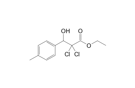 2,2-Dichloro-3-hydroxy-3-(4-methylphenyl)propanoic acid ethyl ester