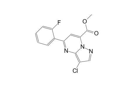 pyrazolo[1,5-a]pyrimidine-7-carboxylic acid, 3-chloro-5-(2-fluorophenyl)-, methyl ester