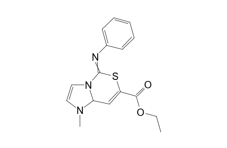Ethyl 1-methyl-5-(phenylimino)-1,8a-dihydroimidazo[1,2-c][1,3]thiazine-7-carboxylate