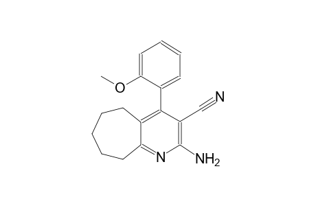 2-amino-4-(2-methoxyphenyl)-6,7,8,9-tetrahydro-5H-cyclohepta[b]pyridine-3-carbonitrile
