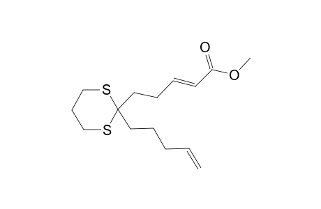 (E)-5-(2-pent-4-enyl-1,3-dithian-2-yl)-2-pentenoic acid methyl ester