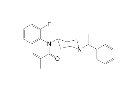 N-2-Fluorophenyl-2-methyl-N-[1-(1-phenylethyl)piperidin-4-yl]prop-2-enamide