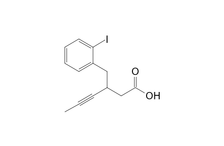 3-(2-Iodobenzyl)-4-hexynoic acid