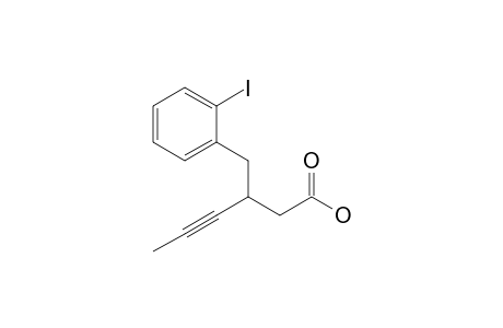 3-(2-Iodobenzyl)-4-hexynoic acid