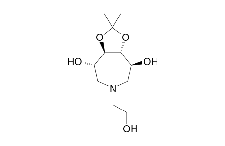 (3S,4R,5R,6S)-1-N-(2-Hydroxyethyl)-3,4,5,6-tetrahydroxy-4,5-isopropylideneazepane