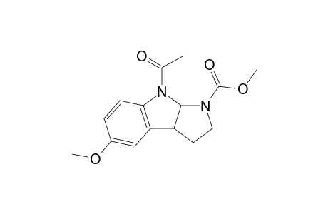 4-acetyl-7-methoxy-1,2,3a,8b-tetrahydropyrrolo[2,3-b]indole-3-carboxylic acid methyl ester