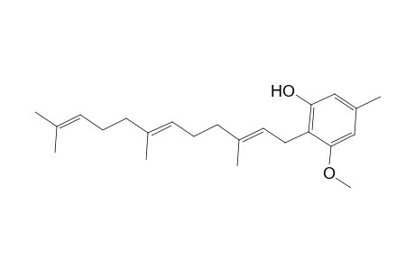3-Methoxy-5-methyl-2-[(2E,6E)-3,7,11-trimethyl-2,6,10-dodecatrienyl]phenol
