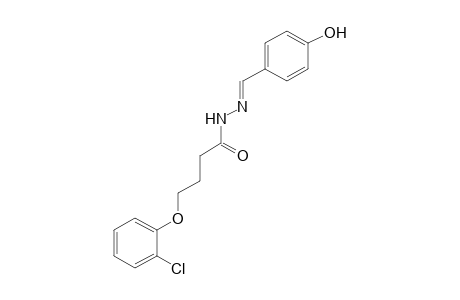 4-(o-CHLOROPHENOXY)BUTYRIC ACID, (p-HYDROXYBENZYLIDENE)HYDRAZIDE