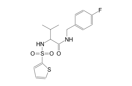 N-(4-fluorobenzyl)-3-methyl-2-[(2-thienylsulfonyl)amino]butanamide