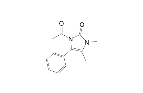 1-Acetyl-1,3-dihydro-5-phenyl-3,4-dimethyl-2H-imidazol-2-one