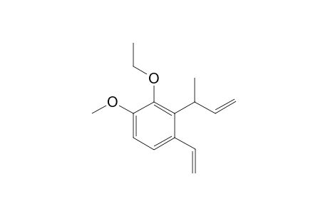 3-Ethoxy-4-methoxy-2-(1-methyl-2-propenyl)-1-vinylbenzene