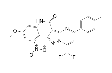7-(difluoromethyl)-N-(3-methoxy-5-nitrophenyl)-5-(4-methylphenyl)pyrazolo[1,5-a]pyrimidine-3-carboxamide