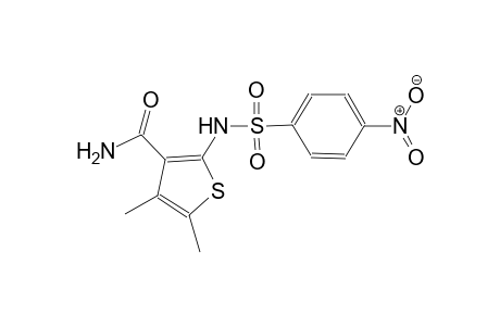 4,5-dimethyl-2-{[(4-nitrophenyl)sulfonyl]amino}-3-thiophenecarboxamide