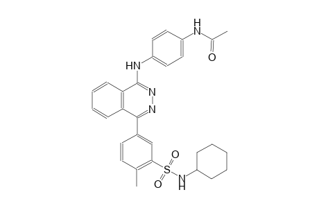 N-{4-[(4-{3-[(cyclohexylamino)sulfonyl]-4-methylphenyl}-1-phthalazinyl)amino]phenyl}acetamide
