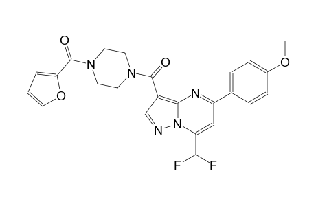7-(difluoromethyl)-3-{[4-(2-furoyl)-1-piperazinyl]carbonyl}-5-(4-methoxyphenyl)pyrazolo[1,5-a]pyrimidine