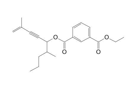 Isophthalic acid, 2,6-dimethylnon-1-en-3-yn-5-yl ethyl ester