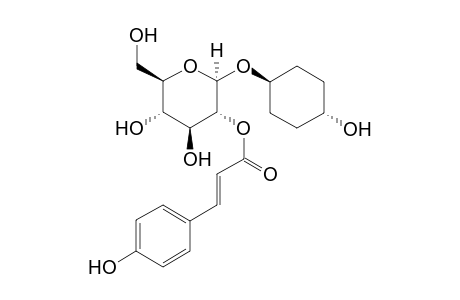 trans-4-Hydroxycyclohexyl 2-O-[(2E)-3-(4-Hydroxyphenyl)prop-2-enoyl]beta-D-glucopyranoside