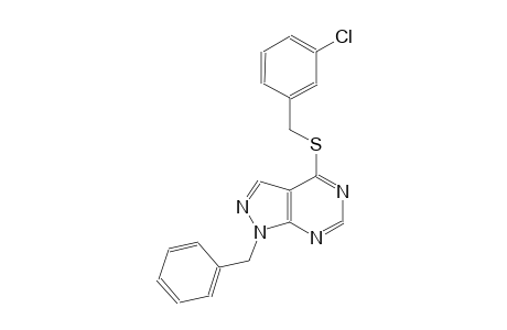 1-benzyl-4-[(3-chlorobenzyl)sulfanyl]-1H-pyrazolo[3,4-d]pyrimidine
