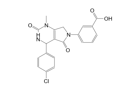 benzoic acid, 3-[4-(4-chlorophenyl)-1,2,3,4,5,7-hexahydro-1-methyl-2,5-dioxo-6H-pyrrolo[3,4-d]pyrimidin-6-yl]-