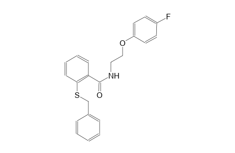 benzamide, N-[2-(4-fluorophenoxy)ethyl]-2-[(phenylmethyl)thio]-